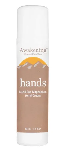 Awakening HANDS, rica en magnesio, crema de terapia de manos de tamaño de viaje, 1.75oz/1.7 fl oz