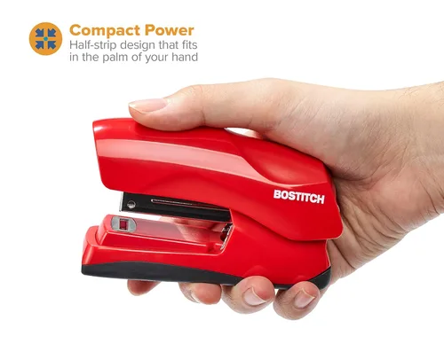 Miniatura 2 de Bostitch Office - Engrapadora resistente de 40 hojas con 1250 grapas y removedor de grapas, sin atascos, grapadora de escritorio, para pizarras Rojo