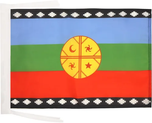 Miniatura 543 de Bandera de México AZ FLAG, 45.7 x 30.5 cm, con cordones - Pequeñas banderas mexicanas de 30 x 45 cm - Bandera de 45.7 x 30.5 cm