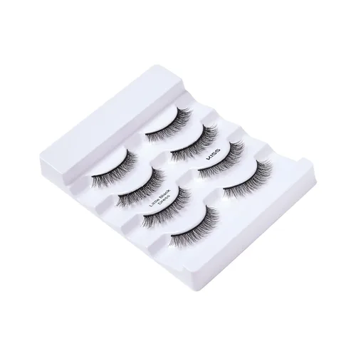 Miniatura 4 de KISS Lash Couture - Pestañas postizas de visón sintético, paquete múltiple, "Little Black Dress", 0.472 pulgadas, múltiples longitudes