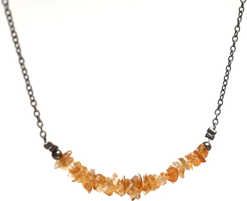 Miniatura 7 de Gempires - Collar de barra de chips naturales, cristales curativos de energía, regalo de cumpleaños, regalo para ella, joyería de piedras preciosas
