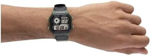 Miniatura 4 de Casio Reloj Clásico Verde AE1200WHB-3B, Movimiento de cuarzo