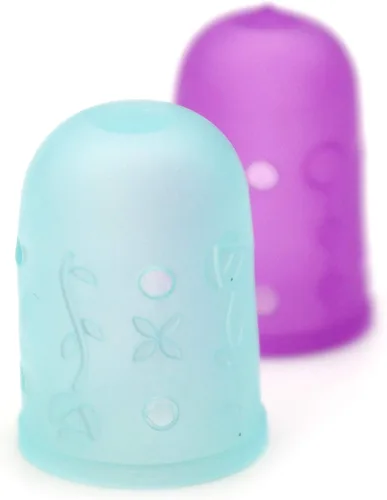 Miniatura 5 de Clover I Sew for Fun - Juego de dedales flexibles, morado y azul 2
