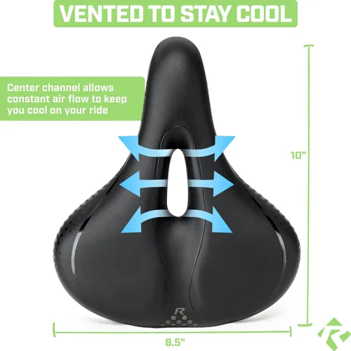 Miniatura 4 de Revere Comfort - Asiento de bicicleta con doble amortiguador, antivibración, suspensión de gel, asiento de bicicleta para hombres y mujeres