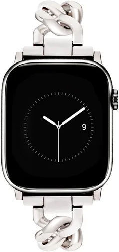 Miniatura 12 de JR.DM Correas de oro para reloj para mujer compatibles con Apple Watch de 46 mm, 42 mm (S3/2/1) 44 mm, 45 mm, 49 mm, pulsera ajustable de cadena Oro