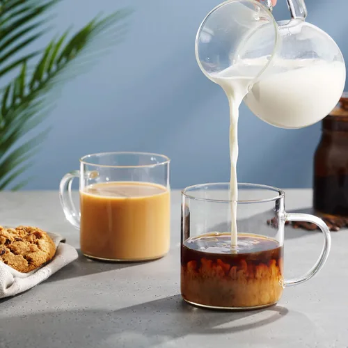 Miniatura 2 de Juego de tazas de café de vidrio - 14oz, juego de 4