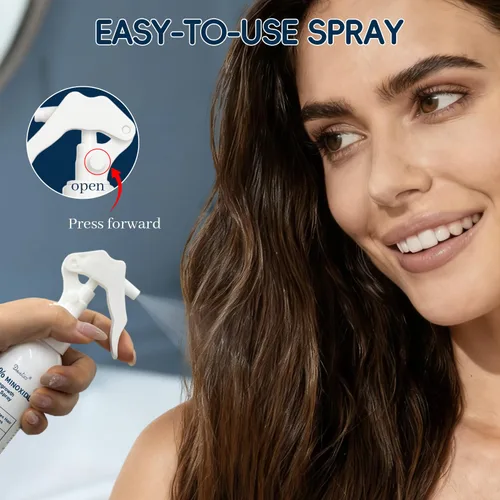 Miniatura 8 de 5% de minoxidil para hombres y mujeres, tratamiento para el crecimiento del cabello y la barba con biotina y romero para adelgazamiento y pérdida
