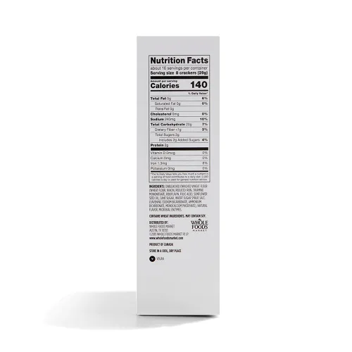 Miniatura 2 de 365 by Whole Foods Market, Galletas de snack con sabor natural a mantequilla, 16 onzas