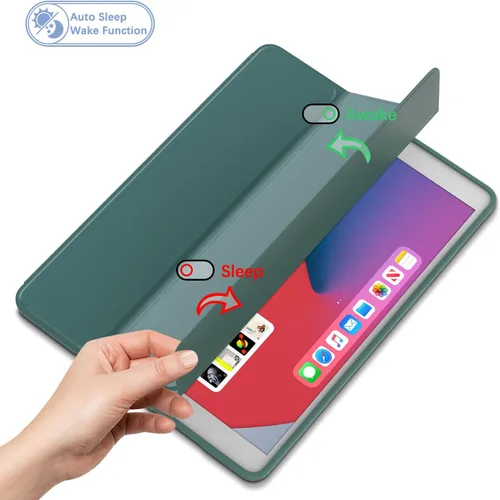 Miniatura 4 de Funda para iPad de 6ª/5ª generación de 9.7 pulgadas (2018/2017), iPad Air 2 y 1 (2014/2013), funda protectora con soporte para lápices, funda
