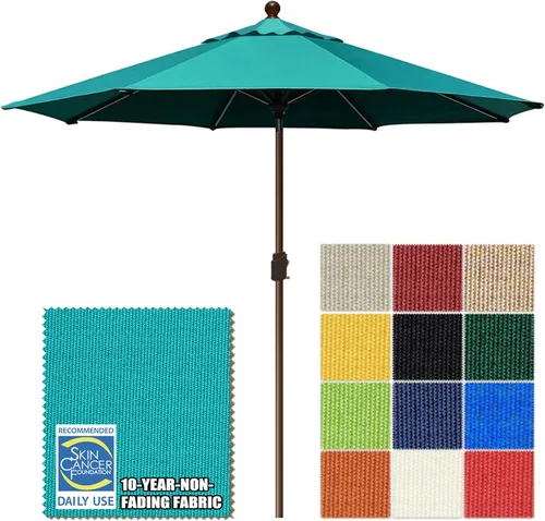 Miniatura 81 de EliteShade USA Sombrilla de Mercado de 9 Pies con Garantía de 10 Años Sin Decoloración, Sombrilla de Patio, Sombrilla de Mesa para Exteriores