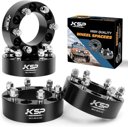 Miniatura 13 de KSP PERFORMANCE 25mm (1") Espaciadores de rueda Tacoma 6x5.5, separadores hubcentric 6x139.7 a 6x139.7 compatibles con Toyota 4Runner FJ Cruiser Azul