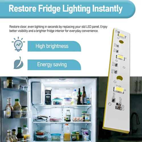 Miniatura 3 de WR55X26679 Placa de luz LED para reemplazo de luz LED de refrigerador GE y reemplazo de luz LED del congelador Ge Reemplaza PS11767930 AP6035586