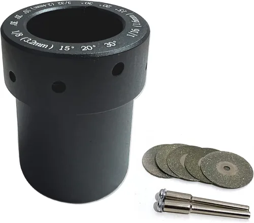 Afilador de electrodo de tungsteno - Afilador universal de aluminio TIG soldadura tungsteno herramienta de cabeza, con ranura afilador de tungsteno
