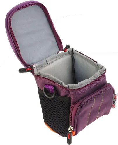 Miniatura 2 de Navitech Bolsa de viaje para binocular portátil de protección morada, compatible con prismáticos compactos AHFLRITO