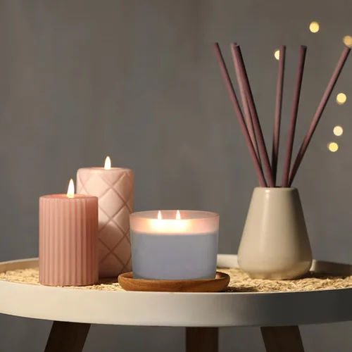 Miniatura 7 de SUPMIND Tarros de vela de 3 mechas de 16 onzas, paquete de 6 frascos grandes vacíos de vidrio esmerilado para hacer velas con tapas de bambú