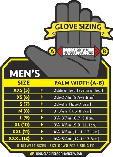 Miniatura 4 de Ironclad General Utility - Guantes de trabajo GUG, multiusos, ajuste de rendimiento, duraderos, lavables a máquina (1 par, color negro)