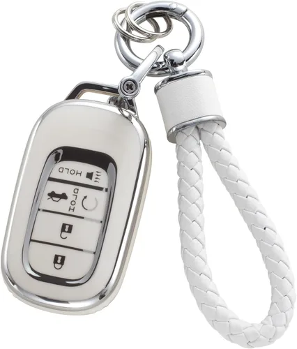 Miniatura 33 de YO&YOYE - Funda para llavero Ford con llavero, protector de llavero de TPU suave para F150 Explorer Mustang Edge Lincoln MKZ MKX MKC