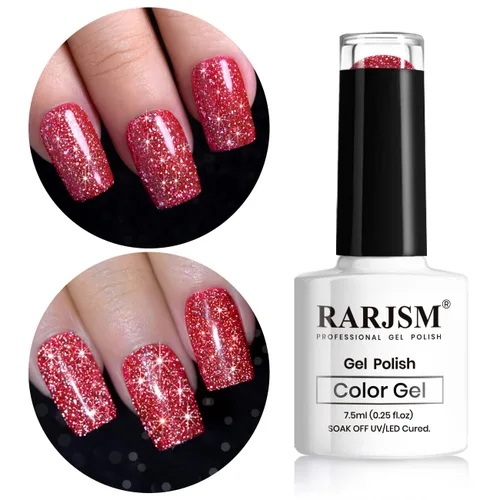 Miniatura 16 de RARJSM - Esmalte de uñas de gel con purpurina, de color verde oliva, brillante y brillante, para manicura DIY y salón de uñas, requiere secado
