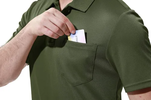 Miniatura 5 de Polo para hombre, de manga corta, con cuello y bolsillo