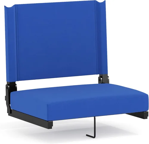 Miniatura 32 de Flash Furniture - asiento cómodo para usar en gradas de Flash - soporta 500 libras Silla de estadio ligera con asa y asiento ultra acolchado