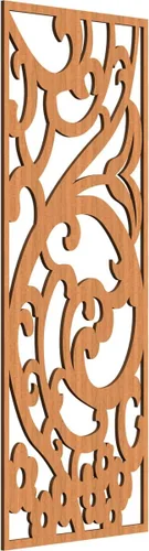 Miniatura 45 de Bridgewater - Paneles de pared decorativos de madera con calado, 9 3/8 pulgadas de ancho x 24 3/8 pulgadas de alto x 1/4 de alto, nogal