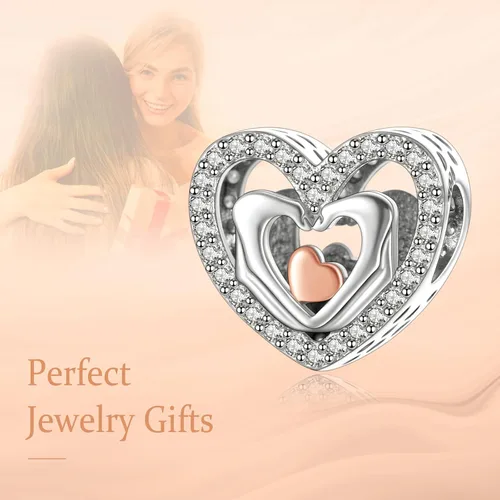 Miniatura 3 de Annmors Snowflake Charms for Woman-925 Sterling Silver Dangle Pendant Cubic Zirconia BeadGirl Jewelry Beads Gifts for Women BraceletNecklace