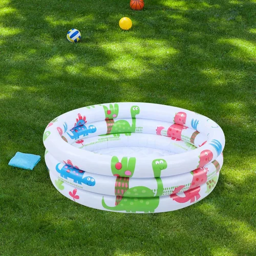 Miniatura 3 de Sazao Piscina anular para niños, piscina inflable para bebés, redonda, PVC, 23.6 in, ocupación de 2-3, bebé, niño pequeño, niño pequeño