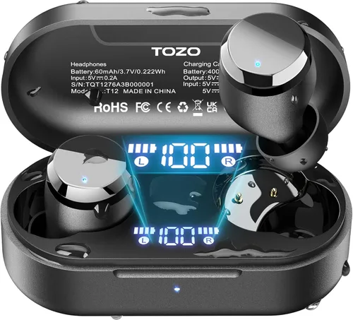 Miniatura 10 de TOZO Golden X1 - Auriculares inalámbricos Bluetooth compatibles con LDAC HD de audio-decodificación de audio, OrigX de alta resolución inalámbrico