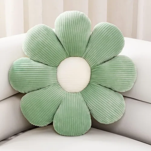 Miniatura 15 de sioloc Almohada de Flor, Almohada Decorativa con Forma de Flor Cojín de Trasero Cojín de Suelo, Cojín de Asiento, Decoración Bonita de Habitación
