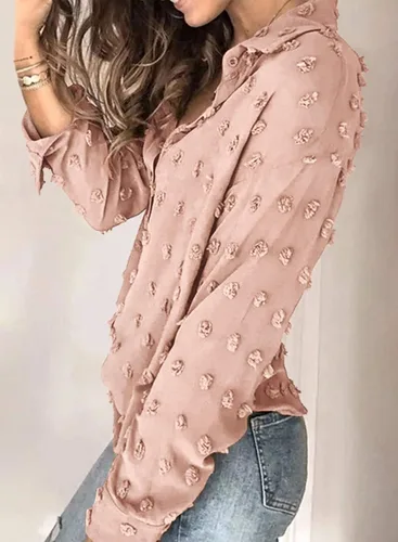 Miniatura 3 de Astylish Blusa casual con botones para mujer