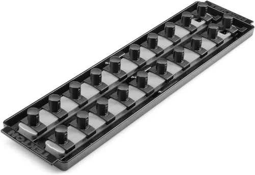 Miniatura 29 de TEKTON - Llave de tubo de 1/2 pulgada x riel de 33 cm con 10 clips (negro) OSR22210 Fabricado en EE. UU
