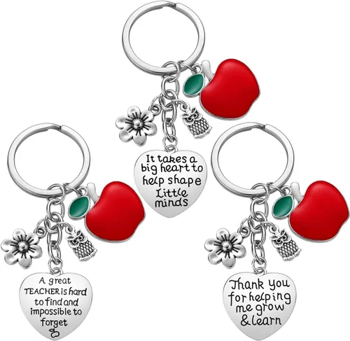 Regalos de agradecimiento a profesores para mujeres, regalo de Navidad para profesores, regalo de San Valentín, llavero de agradecimiento