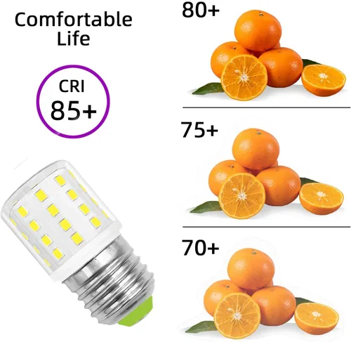 Miniatura 7 de Bombilla LED AC 100-265 V 3.5 W de repuesto para refrigerador KEI D34l luz blanca diurna 6000K E26 40W equivalente a halógeno 500Lm T10 bombillas