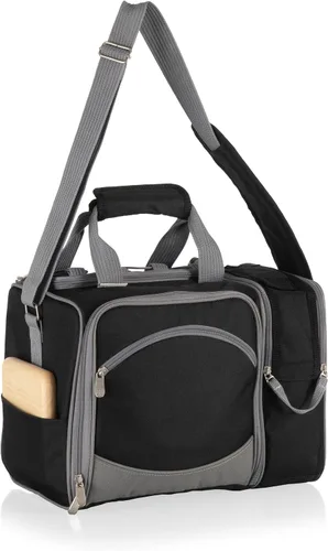 Miniatura 7 de PICNIC TIME Malibu - Enfriador de cesta de picnic, bolsa de almuerzo de servicio completo para 2, bolsa nevera moderna y fácil de llevar, bolsa