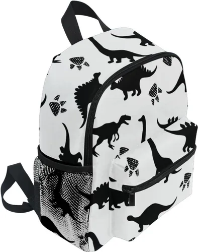 Miniatura 3 de Mochila personalizada con nombre de dinosaurio para niños pequeños, Multi, Tamaño único, Lindo