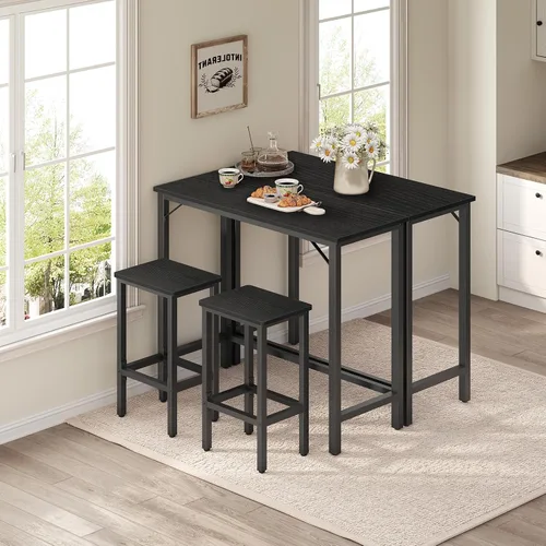 Miniatura 2 de MAHANCRIS Mesa de Bar Estrecha, Mesa de Pub de 160 cm para Sala de Estar, Mesas de Bar con Estructura de Metal Resistente, Mesa de Bar Conectable