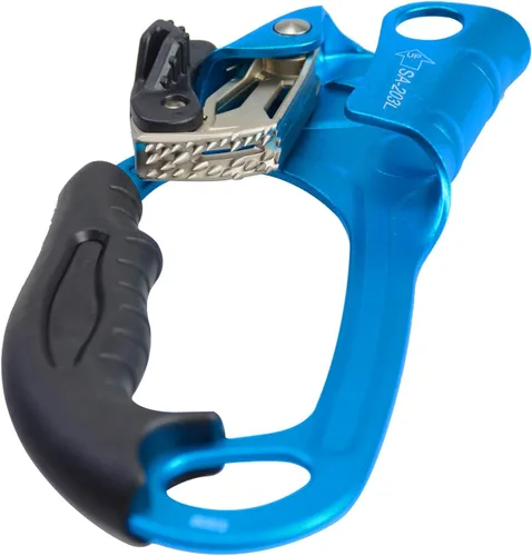 Miniatura 6 de Ascensor de mano CE, equipo de engranaje de rapel de 308.6 lbs con mango de goma ergonómico para arbolista de árboles de escalada en roca