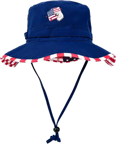 Miniatura 22 de Sombrero de pescador de ala ancha con protección UV, sombrero Boonie, sombreros de pesca, senderismo, safari, sombreros al aire libre para hombres