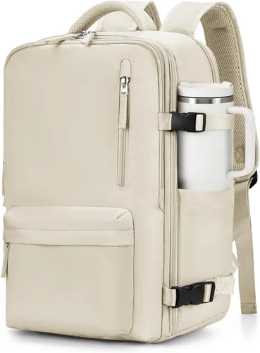 Miniatura 30 de VGCUB Mochila grande de viaje para trabajo, negocios, mochila para computadora portátil aprobada para vuelo, para mujeres y hombres, mochila