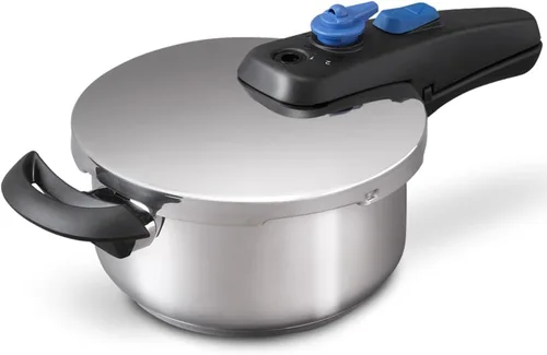 Iris Ohyama - Olla a presión KAR-3L, ahorro de facturas de energía, ahorro de tiempo, 1.9 galones (3.0 l), compatible con inducción, escala interior