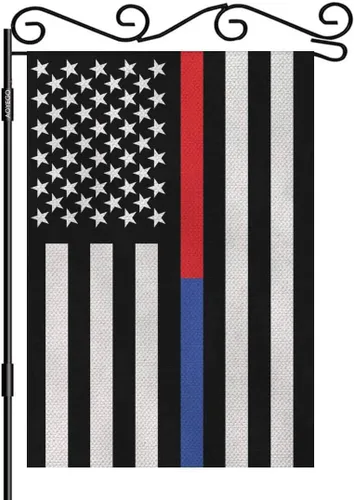 Miniatura 19 de AOYEGO Bandera de la Constitución de América para jardín, 12.5 x 18 pulgadas, poliéster de doble cara con texto en inglés "We the People" con águila