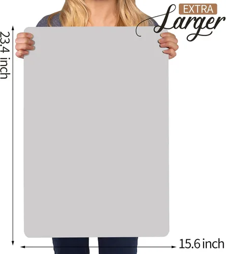 Miniatura 2 de LEOBRO Tapete de silicona gris de 23.4 x 15.6 pulgadas para manualidades, moldes de resina, tapete de masa de juego, para resina, arcilla, pintura