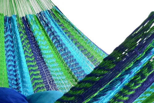 Miniatura 2 de HAMMOCKS RADA - Cuerda súper gruesa de algodón - Estilo maya (color océano)