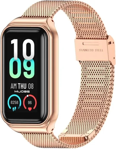 Miniatura 14 de Correa de repuesto de metal para Amazfit Band 7, compatible con Amazfit 7 Fitness Tracker