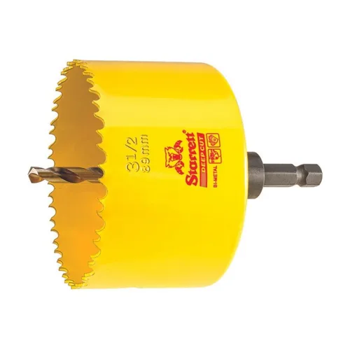 Miniatura 44 de Starrett DCH0136-G - Sierra perforadora bimetálica de corte profundo con dientes HSS resistentes a la abrasión - Ideal para cortar metal, acero