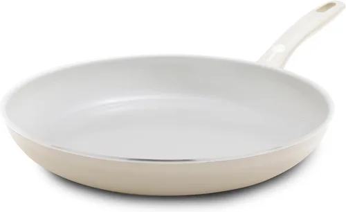 Miniatura 13 de GreenPan Dover - Sartén de 12 pulgadas con revestimiento antiadherente de cerámica libre de PFAS no tóxicos, para sellar, saltear, freír huevos