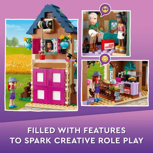 Miniatura 6 de LEGO Friends 41721 - Juego de casa de granja orgánica con caballo de juguete, estable, tractor y remolque, más figuras de animales, para niños