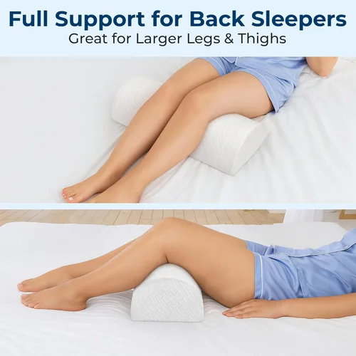 Miniatura 7 de 5 STARS UNITED Almohada de rodilla grande para personas que duermen de lado + almohada de rodilla para dormir de espalda, cojín de espuma