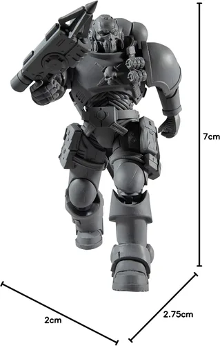 Miniatura 10 de McFarlane Toys Warhammer 40,000 Space Marine Reiver (a prueba de artista) con lanzador de grapnel y base de 7 pulgadas figura de acción