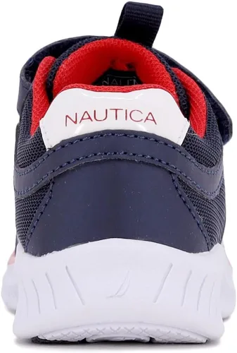 Miniatura 3 de Nautica - Tenis para niños con correa ajustable y cordones elásticos, zapatos informales cómodos para niños y niñas (bebéniño pequeño)